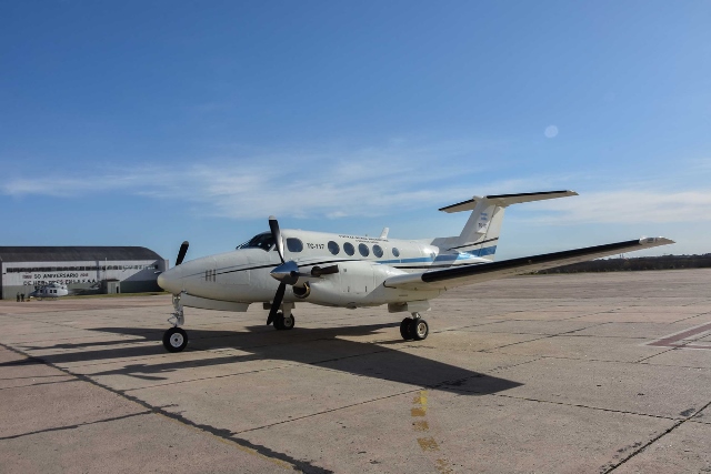 Llega el primer Beechcraft TC 12B Hurón para la Fuerza Aérea