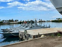 Las nuevas lanchas de combate misilstico y ataque rpido de la clase Peykaap III. (Foto: Armada Bolivariana)