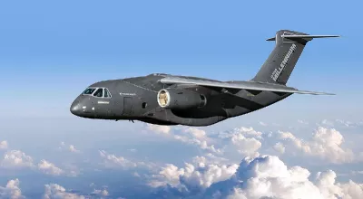 Avin de transporte militar Embraer C-390. 