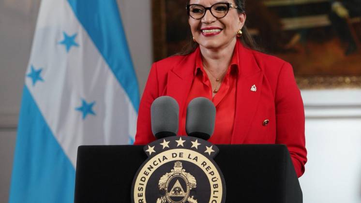La presidente de Honduras, Xiomara Castro.