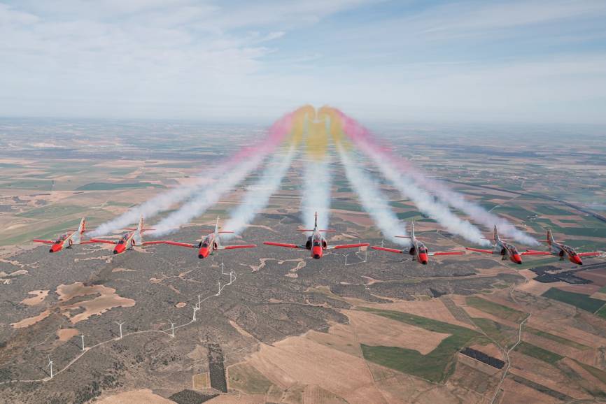 La Patrulla Águila del Ejército del Aire. Foto archivo del Ejército del Aire.