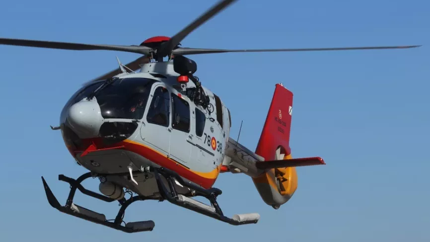 Uno de los nuevos Airbus Helicopters H135 de la Escuela Militar de Helicópteros. Foto: Julio Maíz