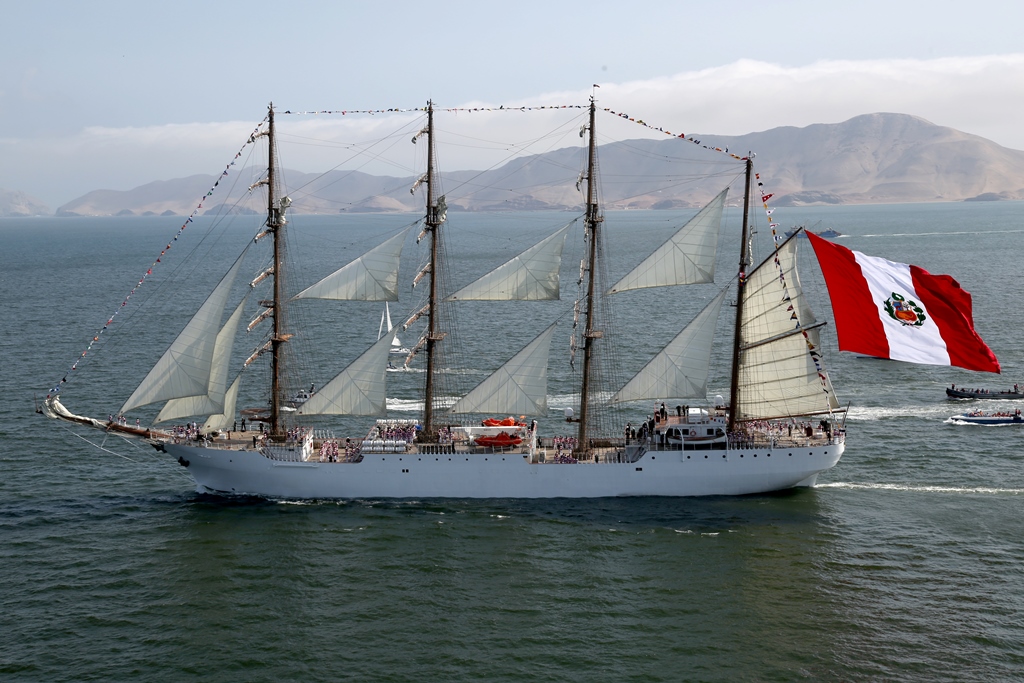 BAP Unión de la Marina Guerra Perú inicia nuevo Viaje de Instrucción