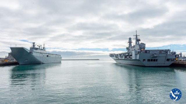 El Espa Ol Juan Carlos I Y El Italiano Cavour La Base Naval De Rota Acoge Dos Tercios De