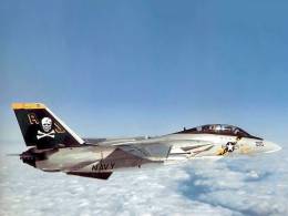 Un F-14 del Escuadrn de Caza (VF-84) "Jolly Rogers" de la US Navy. (Foto US Navy)