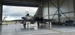 Eurofighter en el hangar de la Base Area de mari (Estonia)