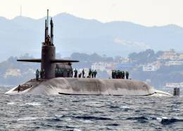 El submarino USS Florida. (foto US Navy) 