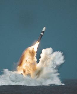 Misil balstico nuclear estratgico Trident II D5 de la U.S.Navy. (DoD)