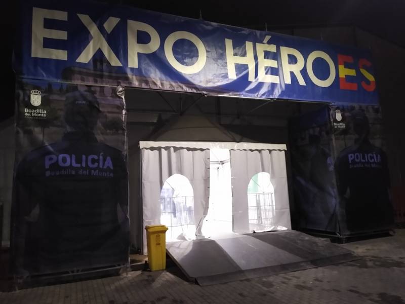 La entrada de Expo Hroes en Boadilla del Monte (autor)