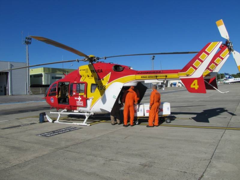 Airbus H145 de los bomberos de Minas Gerais.