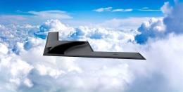 Armados con misiles LRASM y JAASSM-ER, los B-21 Raider sern plataformas areas ptimas para actuar contra objetivos en la superficie del mar o en la zona costera. (Northrop Grumman