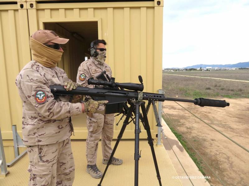 Los Barrett M107 ya estn en servicio en las tres unidades de Operaciones Especiales militares espaolas. (Octavio Dez Cmara)