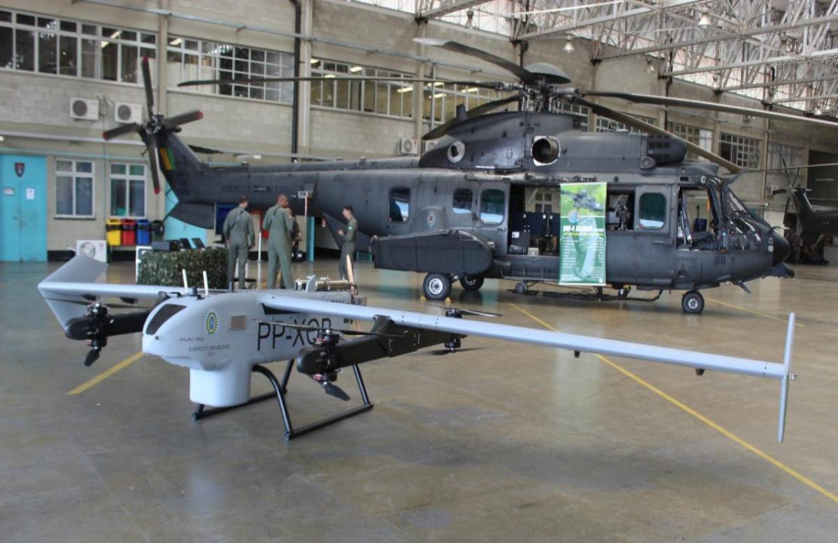 UAV Nauru de X Mobots, asociada a Embraer, proveedora del Ejrcito brasileo.