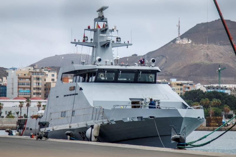 El patrullero Vaillance atracado en Las Palmas de Gran Canarias. (foto Antonio Rodrguez Santana)