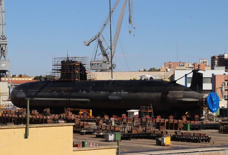 El diseo espaol del submarino S-80 Plus podra navegar bajo pabelln polaco en unos aos. (foto Julio Maz)