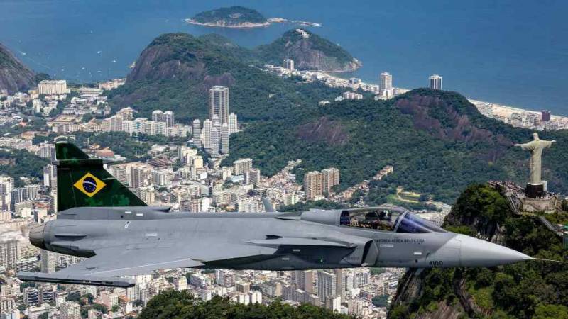Gripen NG de la Fuerza Area de Brasil.