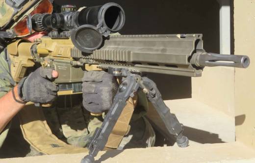 Los G28 son ya una realidad en el EZAPAC y les capacitan para ser usados como DMR (Designated Marksman Rifle) en sus misiones. (Octavio Dez Cmara)