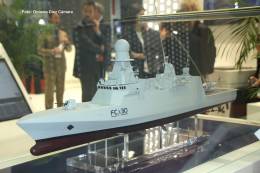 Fincantieri sigue promocionando su corbeta multipropsito FCx30.   (Octavio Dez Cmara)