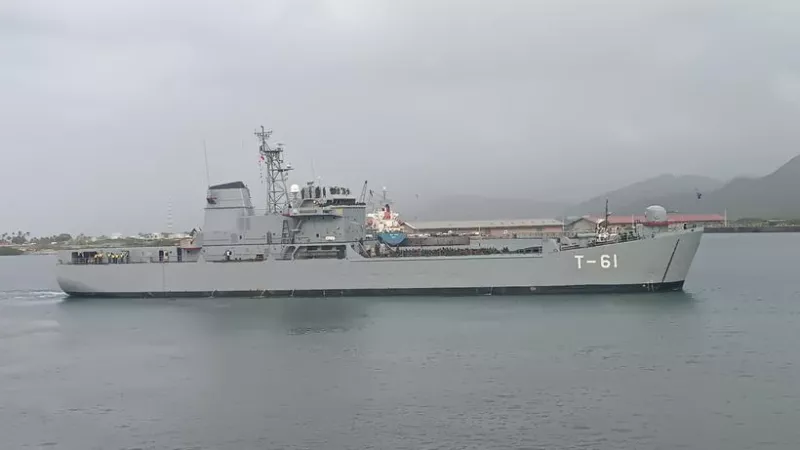 Buque de desembarco de tanques AB Capana (T-61). (Foto: Armada Bolivariana)