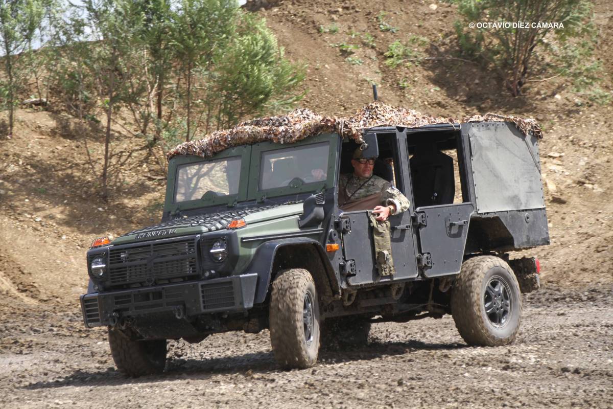 El Caracal de Rheinmetall es un vehculo todo terreno surgido del Mercedes Benz clase G y diseado para cubrir distintas actividades militares. (Octavio Dez Cmara)