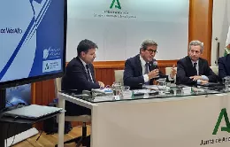 Foto del acto de presentacin de datos sector areo andaluz 2023.