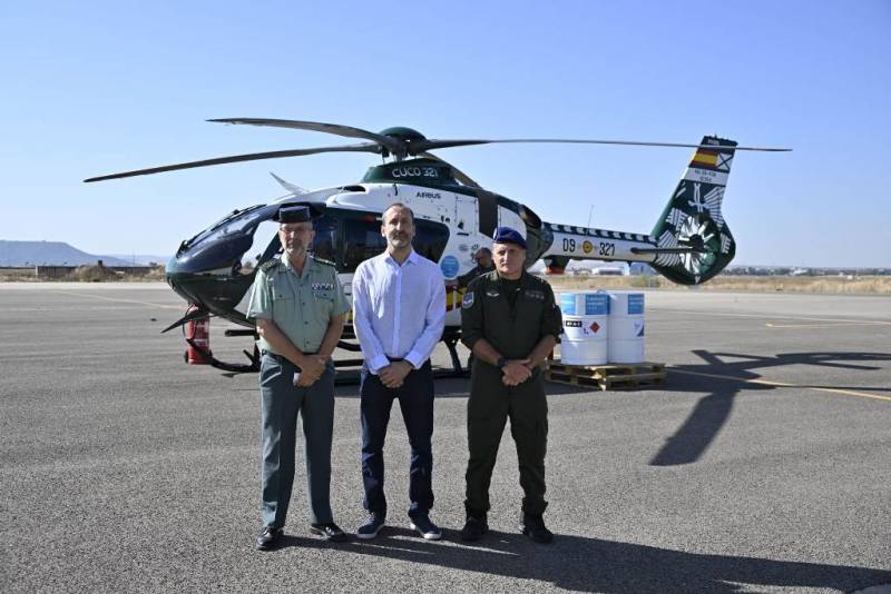 Repsol y el Servicio Areo de la Guardia Civil han probado combustible sostenible para los vuelos de helicpteros. (Guardia Civil)