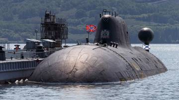 Submarino nuclear de ataque ruso (foto Ministerio de Defensa de Rusia).