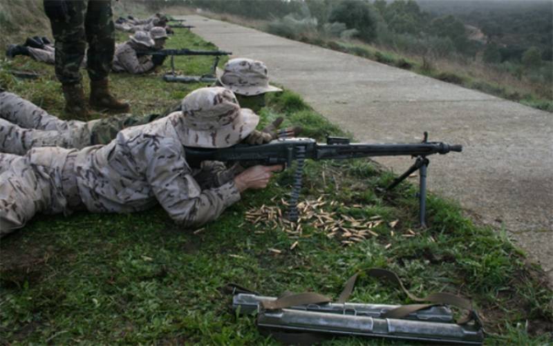 Veterana MG-3 an en servicio, en calibre 7,62x51 mm. (Ejrcito de Tierra)