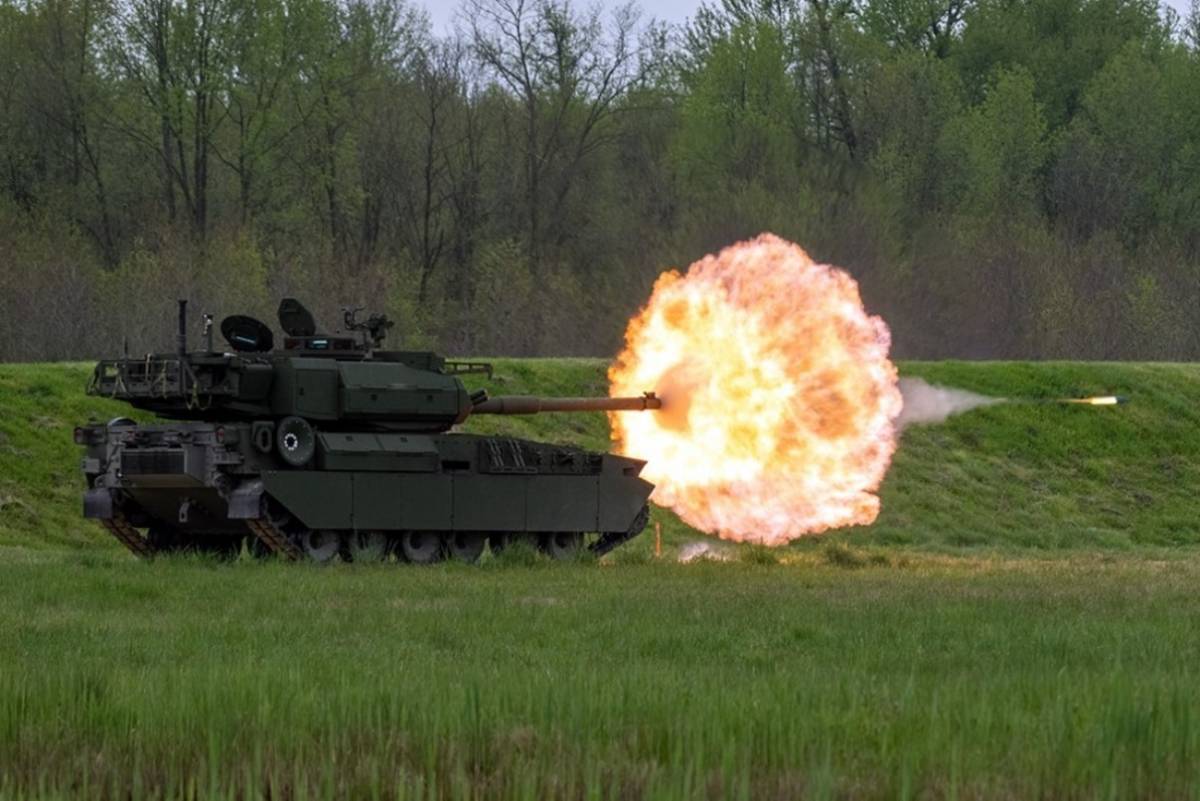 Demostracin de fuego con el M10 Booker el pasado febrero (U.S. Army)