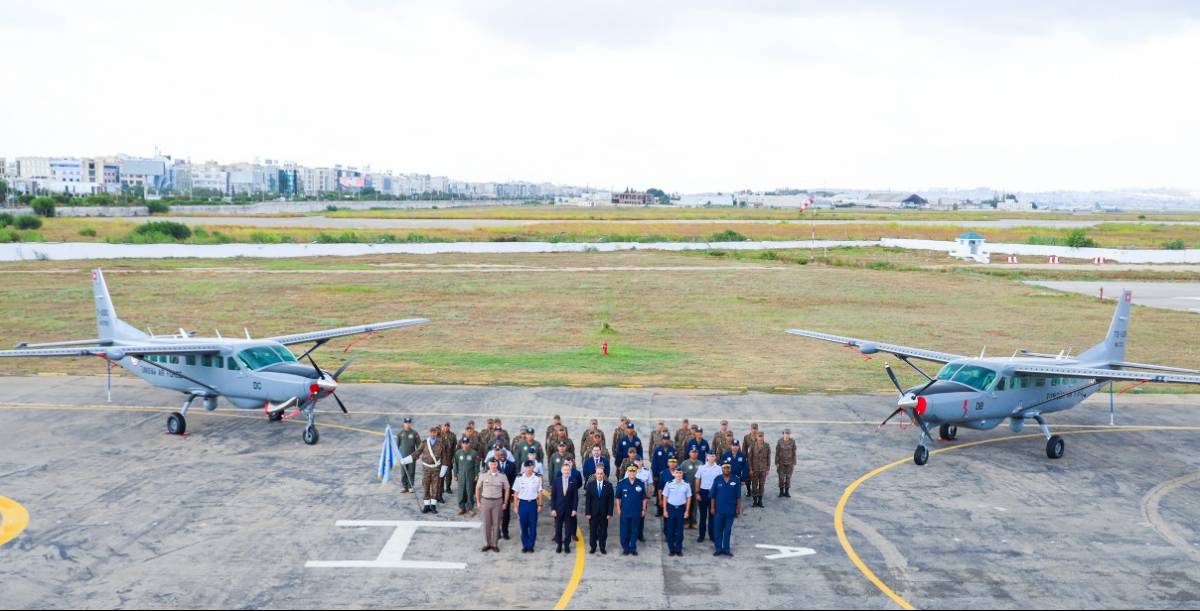 Tnez recibi recientemente cuatro aviones de reconocimiento avanzados Textron C-208EX  (image U S  Embassy in Tunis)