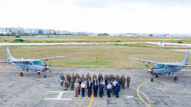 Tnez recibi recientemente cuatro aviones de reconocimiento avanzados Textron C-208EX  (image U S  Embassy in Tunis)