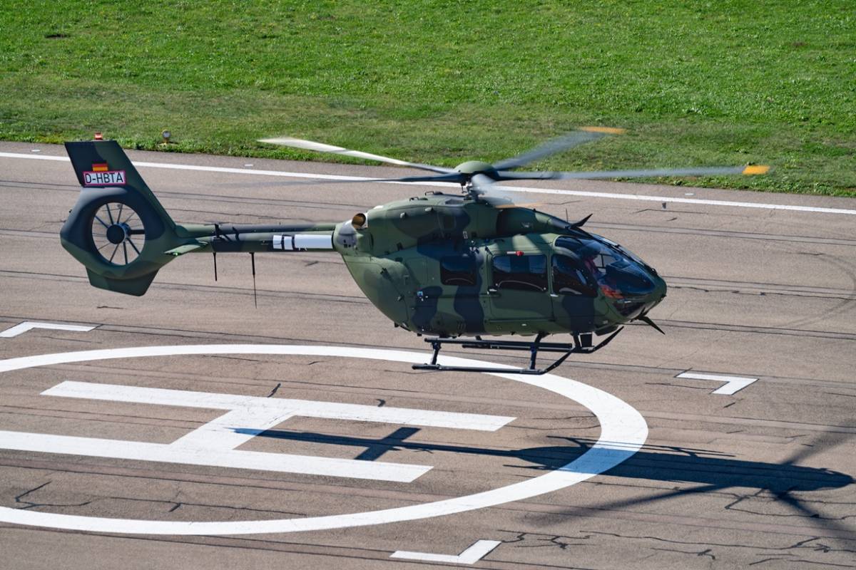 El primer H145M destinado al Ejrcito de Tierra alemn. (foto Airbus Helicopters)