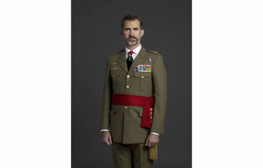 El Rey Felipe VI con uniforme de diario de Capitn General del Ejrcito de Tierra.