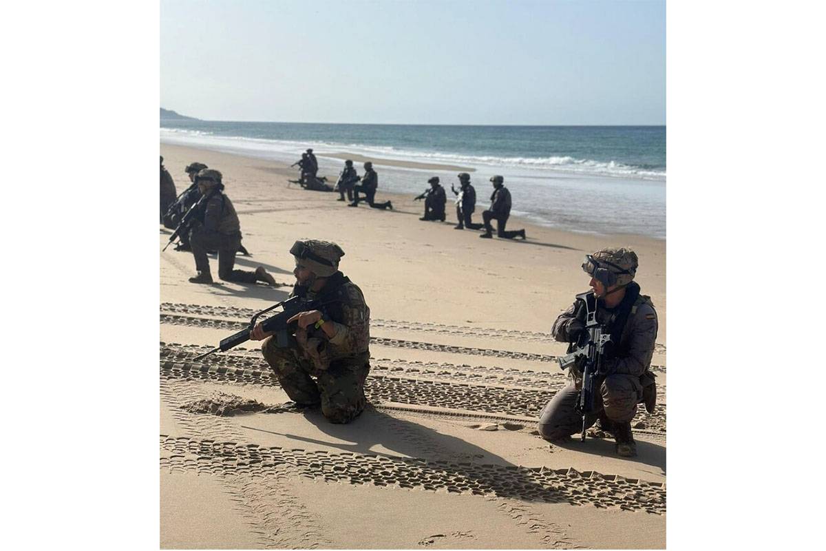 Movimiento tctico despus del desembarco en las embarcaciones.