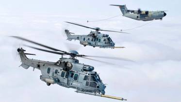 Repostaje de helicpteros H225M Caracal (Foto Airbus)