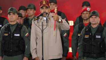 Presidente Nicols Maduro Moros acompaado del Alto Mando Militar. (Foto: Agencia Venezuela News)