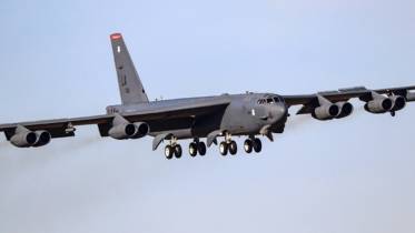 Bombardero Boeing B-52H Stratofortress de la Fuerza Area de los Estados Unidos (Foto: Rubn Galindo)