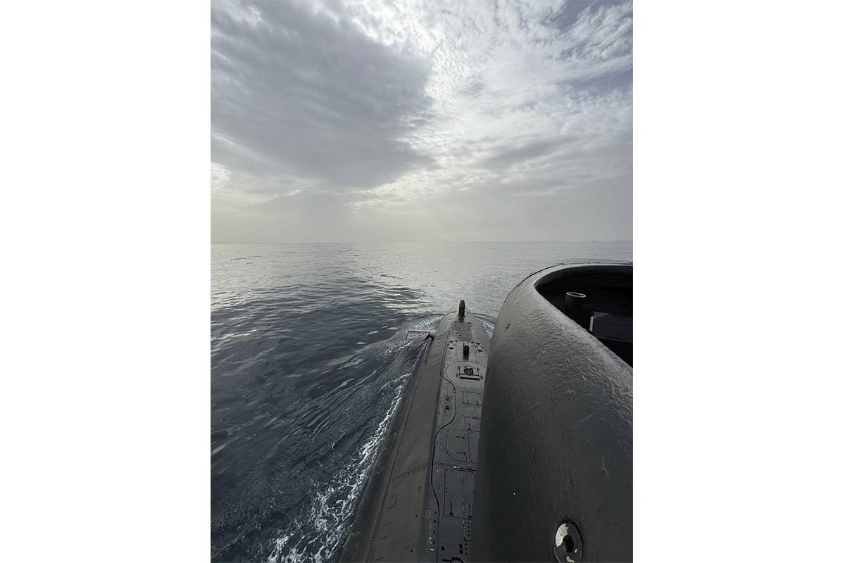 Submarino Galerna durante los ejercicios MAR ASW-24