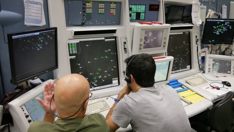 Centro de control areo de ENAIRE en Las Palmas de Gran Canaria. Foto: Diego Gmez.