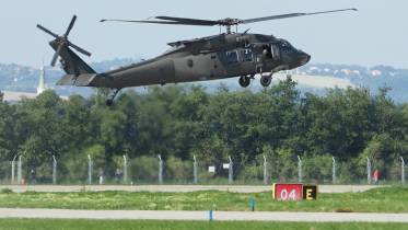 Uno de los actuales UH-60 Black Hawk de la Fuerza Area de Eslovaquia.  (Foto: Boevaya Mashina)