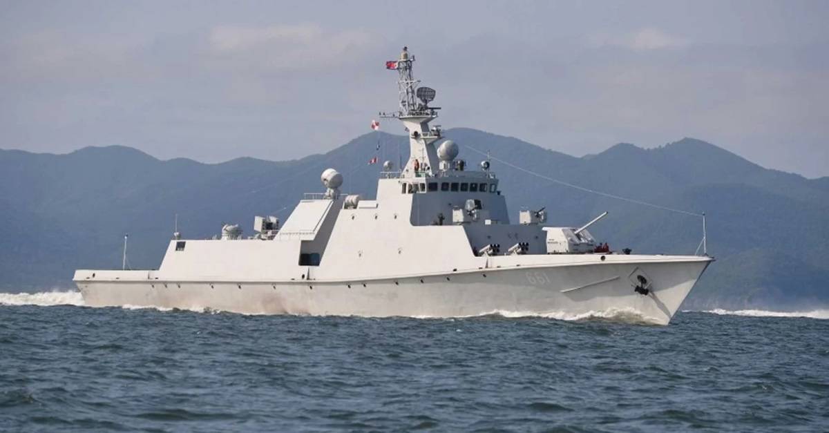 Los ms modernos navos de la Flota de Corea del Norte son las dos corbetas de la clase Amnok. (foto: KCNA)