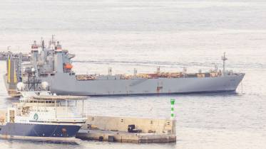 El MV Cape Texas fondeado en la Rada Norte del puerto Las Palmas de Gran Canaria. (foto Antonio Rodriguez Santana)