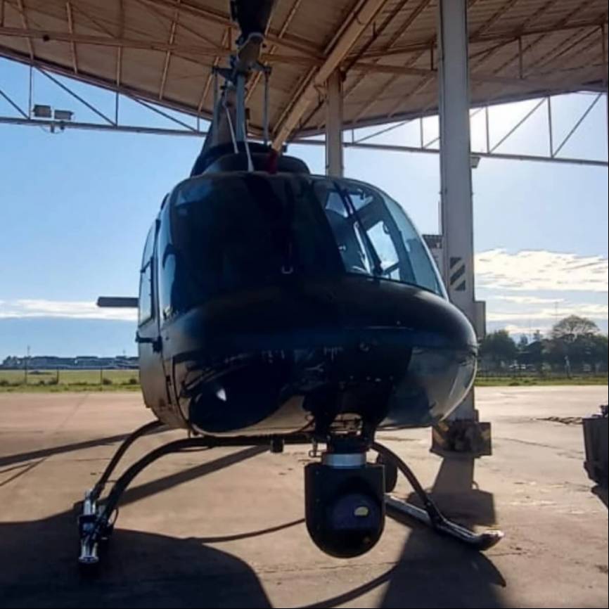 Un helicóptero Bell 206.