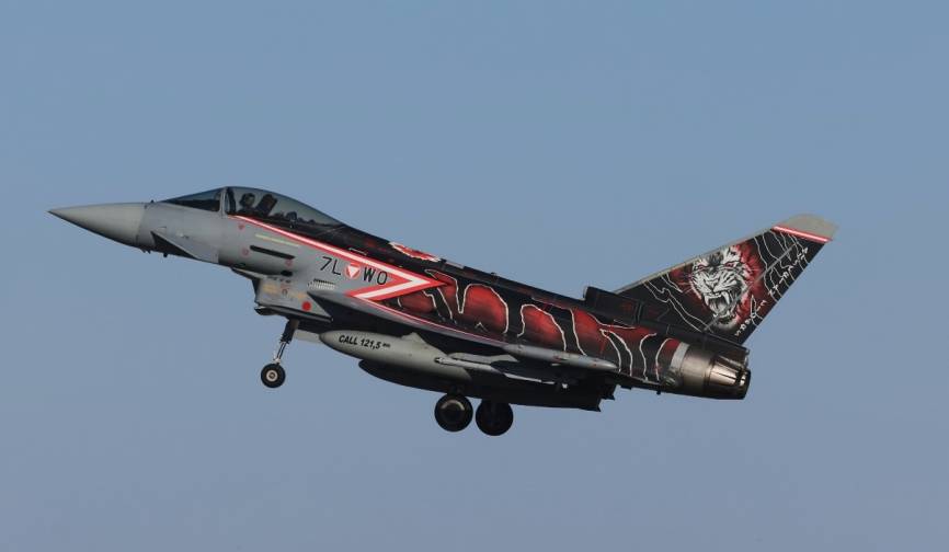 La Fuerza Aérea de Austria envío varios de sus Eurofighter de su 2.Staffel a Beja.