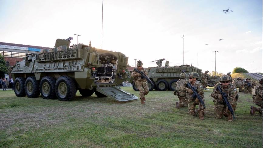 Imagen importante blindados y drones.